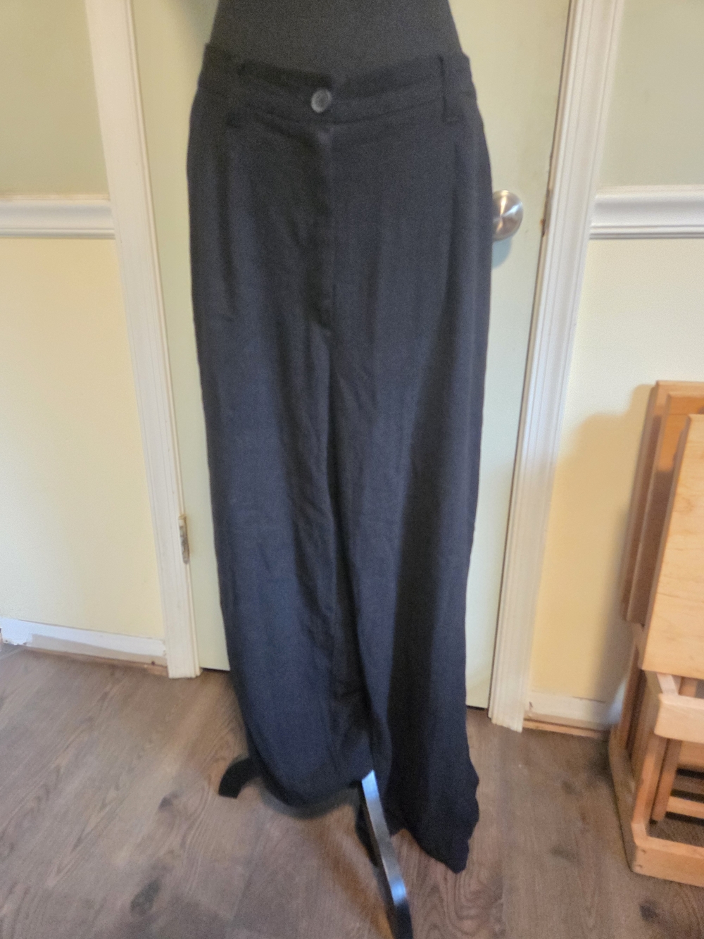 ASOS Wide-Leg Black High-Waist Trousers